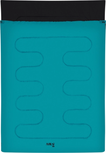 Tweepersoons deken-slaapzak NILS Camp blauw