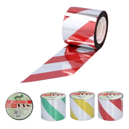 Reflecterende vogelafweerband 50 m × 4,8 cm (mix kleuren)