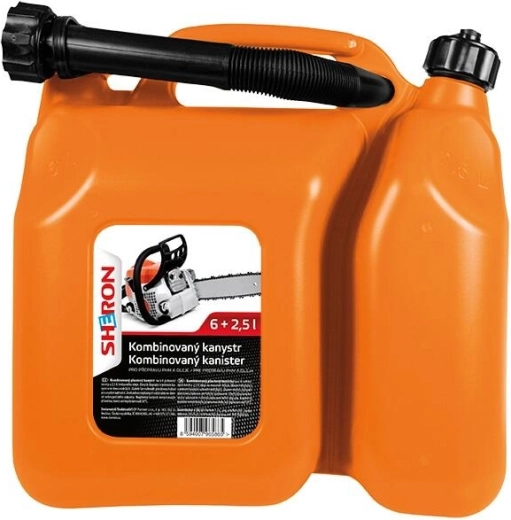 Combi brandstofkan 6 l + 2,5 l voor olie