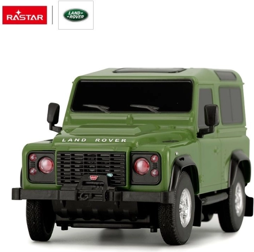 Op afstand bestuurbare Land Rover Defender R/C op schaal 1:24 – Groen