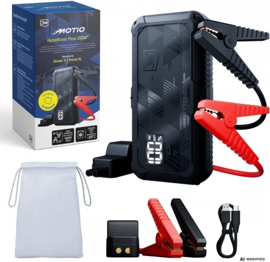 3MK Motio HyperBoost Flow draagbare starthulp 1500 A met powerbank