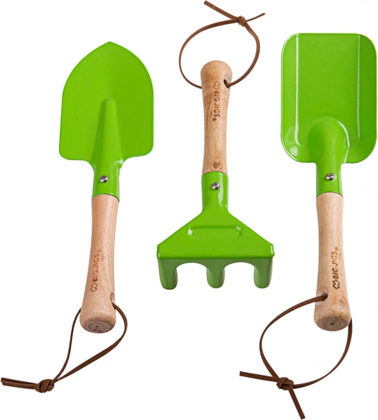 Bigjigs Toys handtuingereedschap voor kinderen – set van 3 stuks
