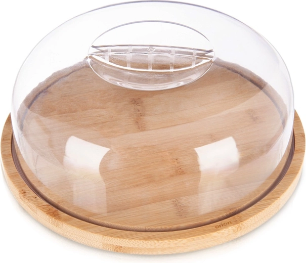 Bamboe serveerplank met stolp 26 cm