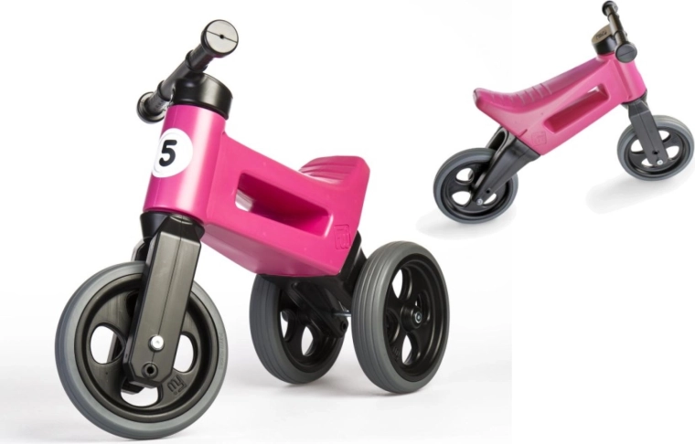 Loopfiets Funny Wheels Rider Sport 2-in-1 voor kinderen – Roze