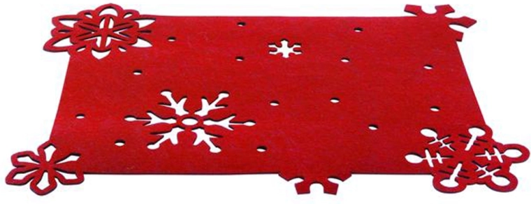 Vilt placemat Toro 45 × 35 cm rood