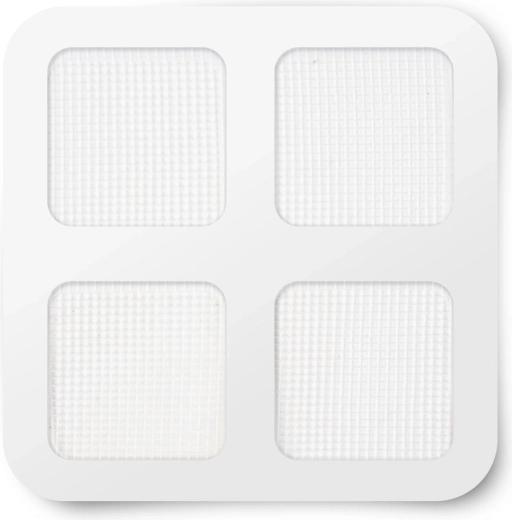 Zelfklevende reparatiepatches voor insectenhorren, wit, 10 × 10 cm, 4 stuks