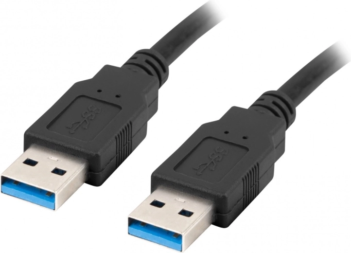 USB-kabel USB-A (mannelijk/mannelijk) 3.0 0,5 m zwart