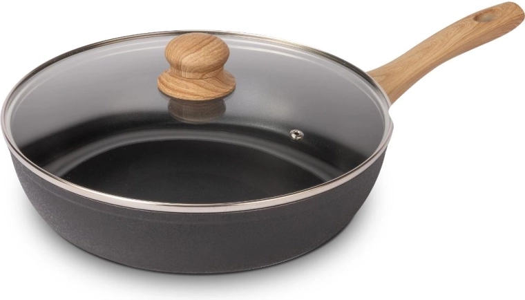 Lamart koekenpan met deksel Natur 28 cm
