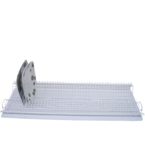 Ingebouwde afdruiprek met twee niveaus voor kast 80 cm, wit ANDER