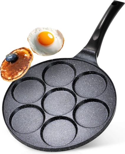 Granieten eierpan met 7 vormen Basic Line 26 cm