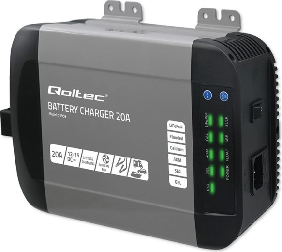Intelligente lader MONOLITH voor LiFePO4-, AGM-, GEL- en SLA-accu’s 12 V 20 A