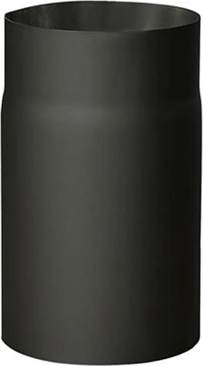 Rookpijp 180 mm, lengte 250 mm, dikte 1,5 mm, zwart