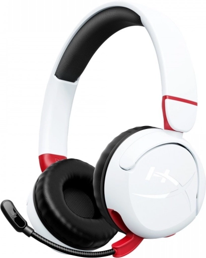 HyperX Cloud Mini draadloze gamingheadset voor kinderen – wit
