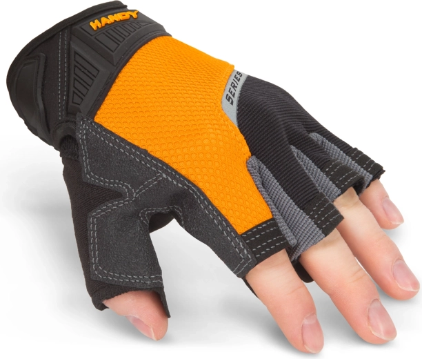 Vingerloze beschermende handschoenen met gewatteerde handpalm XL
