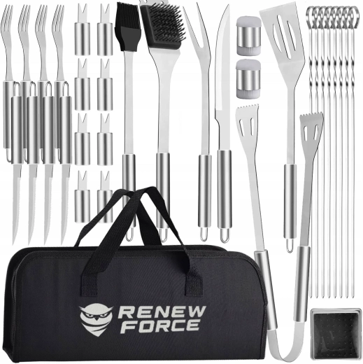 Grillgereedschapset Renew Force 33-in-1 in etui