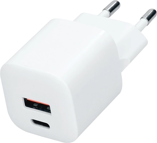 Solight GaN snellader USB-C + USB-A 20 W PD