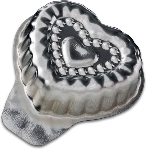 Vormpjes voor koekjes hartje 4 cm, set van 20 stuks