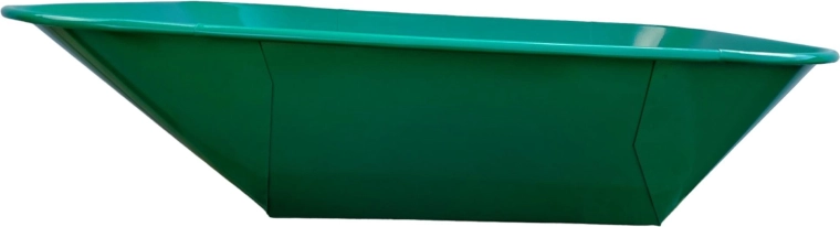 Bak voor bouwkruiwagen 60 l groen gestipt