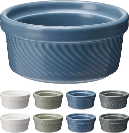 Porseleinen ramekin 6,8 × 3 cm voor gratineren en serveren