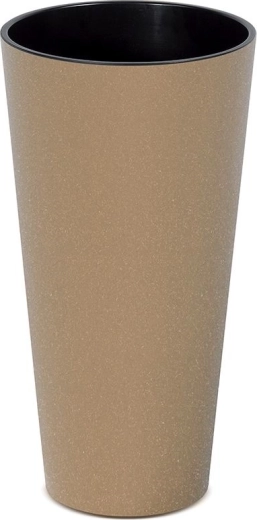 Bloempot Tubus Slim Eco Wood 20 cm – natuurlijk naturo