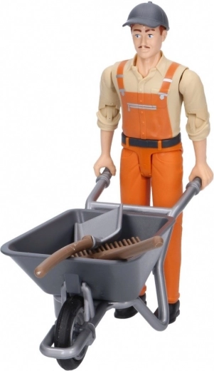 Bruder Bworld set gemeentelijke dienst met figuur