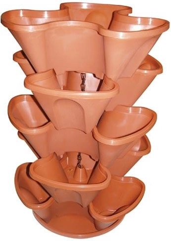 Hangende cascade-bloemenset 5-delig, diameter 35 cm, mix van kleuren