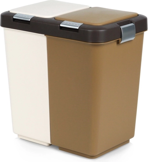 Plastic afvalbak voor gescheiden afval 2×10 l ORION