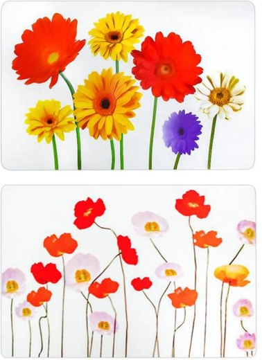 Plastic placemat Toro met bloemenmotief 28 × 43 cm