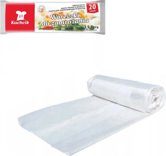 KUCHCIK diepvrieszakken 25 × 35 cm, 3,5 l, 20 stuks