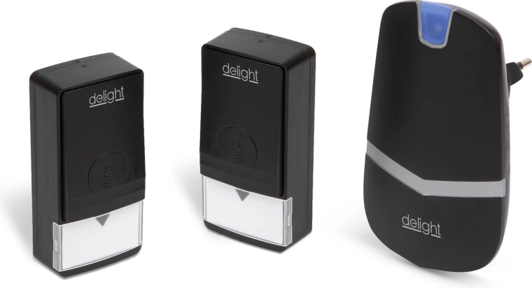 Digitale draadloze Kinetic-deurbel met twee knoppen zonder batterijen