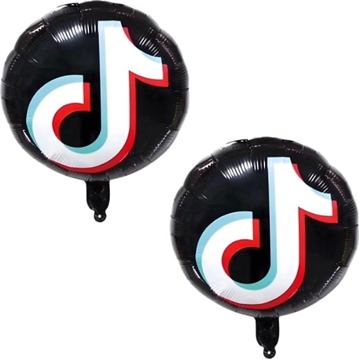 Set TikTok-balloons – noot en sterren, 5 stuks