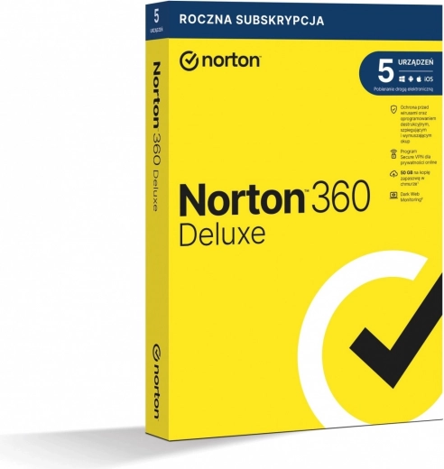 Norton 360 Deluxe - 50GB back-up voor 1 jaar voor 5 apparaten