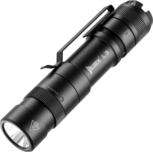 Wuben L3 Black tactische zaklamp 3000 lm zwart