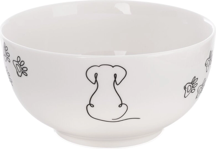 Porseleinen schaaltje Hondje 13 cm