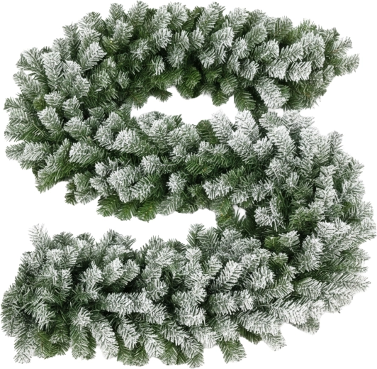 Ruhhy besneeuwde kerstguirlande 270 cm, 29 cm - 1 stuk