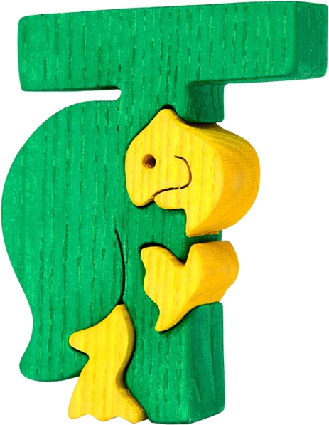 Fauna alfabet – letter T schildpad