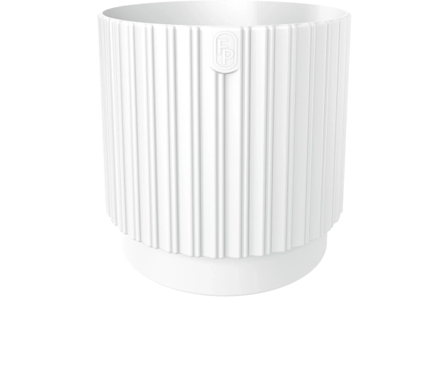 MIKA Cyli Petit ECO gerecyclede bloempot 22 cm wit