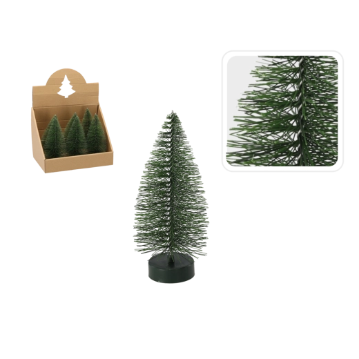 Miniatuur kerstboompje 18 cm groen