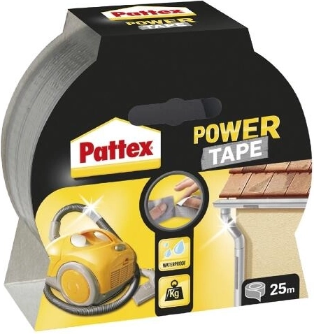 Universele reparatietape 50 mm × 10 m zilver Pattex Power Tape