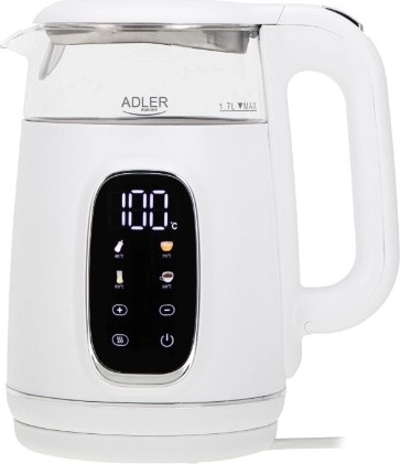 Elektrische waterkoker Adler met temperatuurregeling 1,7 l
