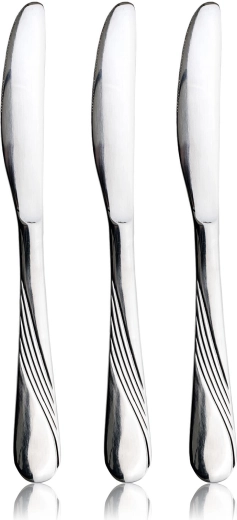 CELESTRA tafelmes van roestvrij staal, set van 3 stuks