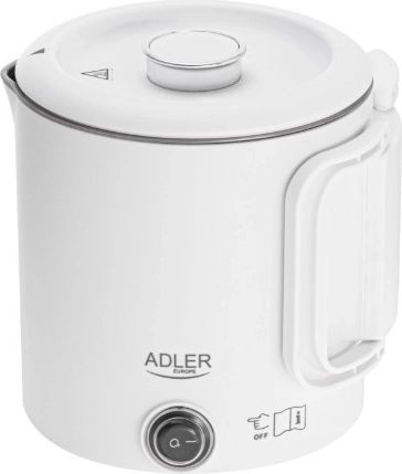 Reiswaterkoker 0,8 l wit ADLER AD 1388