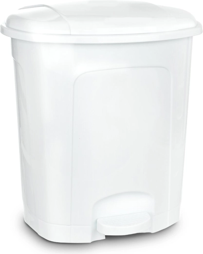 Afvalbak UH met pedaal 21 l wit