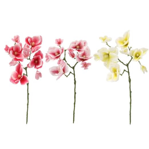 Kunstmatige magnoliatak 56 cm – mix kleuren