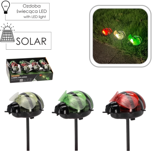 Zonnelamp voor in de tuin in de vorm van een bij, warm wit