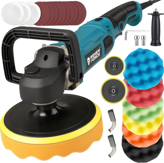 Autopolijstmachine RENEW FORCE 2600 W met accessoires