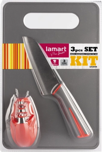 Lamart keukenset met mes, messenslijper en snijplank
