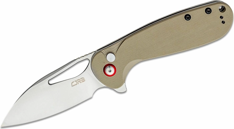 CJRB Lago inklapbaar zakmes Sand Polished, woestijnbruin G10 - 1 stuk