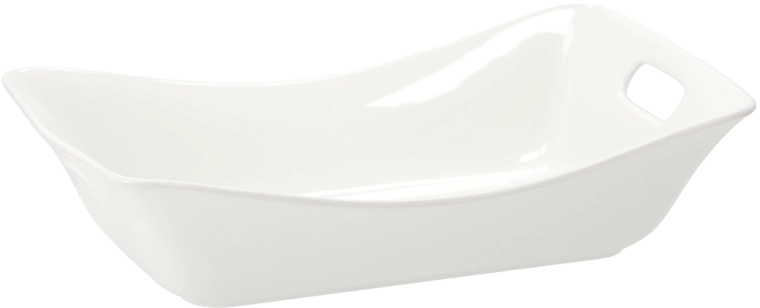 Porseleinen schaal met handgrepen 32 × 21,5 × 8 cm