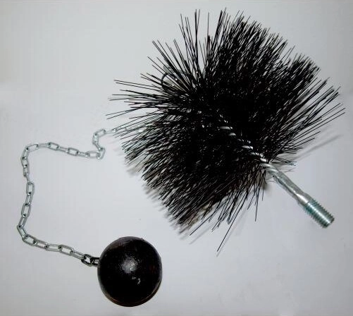 Schoorsteenborstel 160 mm met oog en gewicht 0,5 kg